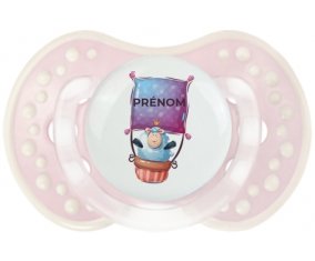 Animaux rigolos Mouton avec prénom : Retro-rose-tendre classique Tétine embout Lovi Dynamic