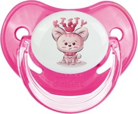 Animaux rigolos Kitty : Rose classique Tétine embout physiologique