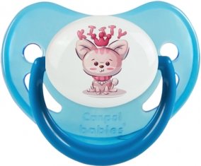 Animaux rigolos Kitty : Bleue phosphorescente Tétine embout physiologique