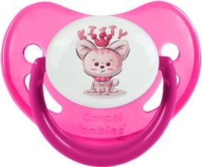 Animaux rigolos Kitty : Rose phosphorescente Tétine embout physiologique