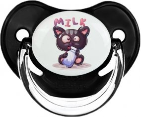 Animaux rigolos Milk : Noir classique Tétine embout physiologique