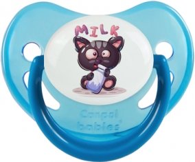 Animaux rigolos Milk : Bleue phosphorescente Tétine embout physiologique