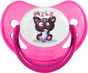 Animaux rigolos Milk : Rose phosphorescente Tétine embout physiologique