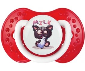 Animaux rigolos Milk : Blanc-rouge classique Tétine embout Lovi Dynamic