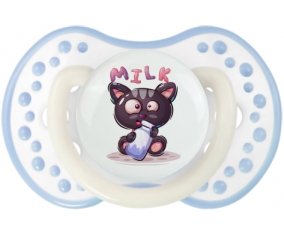 Animaux rigolos Milk : Blanc-cyan classique Tétine embout Lovi Dynamic