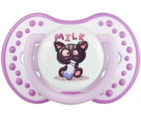 Animaux rigolos Milk : Blanc-mauve classique Tétine embout Lovi Dynamic