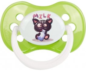 Animaux rigolos Milk : Vert classique Tétine embout anatomique