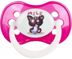 Animaux rigolos Milk : Rose foncé classique Tétine embout anatomique