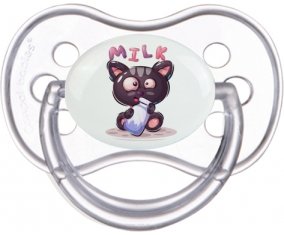 Animaux rigolos Milk : Transparente classique Tétine embout anatomique
