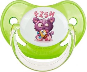 Animaux rigolos Fish : Vert classique Tétine embout physiologique