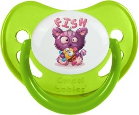 Animaux rigolos Fish : Vert phosphorescente Tétine embout physiologique