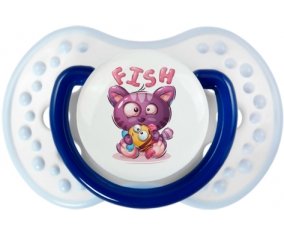 Animaux rigolos Fish : Marine-blanc-bleu classique Tétine embout Lovi Dynamic