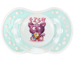Animaux rigolos Fish : Retro-turquoise-lagon classique Tétine embout Lovi Dynamic