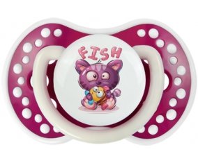 Animaux rigolos Fish : Fuchsia phosphorescente Tétine embout Lovi Dynamic