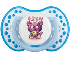 Animaux rigolos Fish : Blanc-bleu phosphorescente Tétine embout Lovi Dynamic