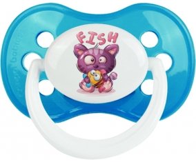 Animaux rigolos Fish : Cyan classique Tétine embout anatomique