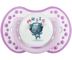 Animaux rigolos Music : Blanc-mauve classique Tétine embout Lovi Dynamic