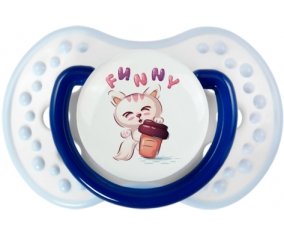 Animaux rigolos Funny : Marine-blanc-bleu classique Tétine embout Lovi Dynamic
