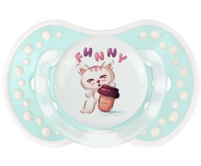 Animaux rigolos Funny : Retro-turquoise-lagon classique Tétine embout Lovi Dynamic