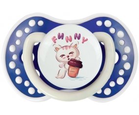 Animaux rigolos Funny : Bleu-marine phosphorescente Tétine embout Lovi Dynamic