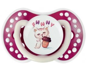 Animaux rigolos Funny : Fuchsia phosphorescente Tétine embout Lovi Dynamic