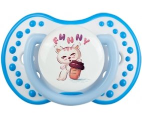 Animaux rigolos Funny : Blanc-bleu phosphorescente Tétine embout Lovi Dynamic