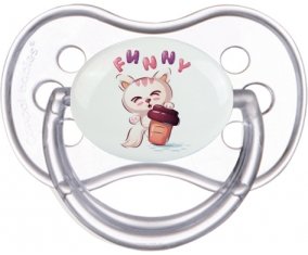 Animaux rigolos Funny : Transparente classique Tétine embout anatomique