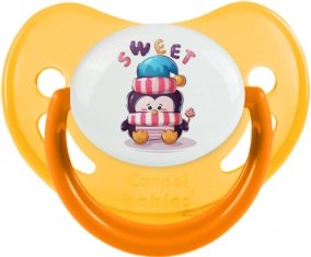 Animaux rigolos Sweet : Jaune phosphorescente Tétine embout physiologique