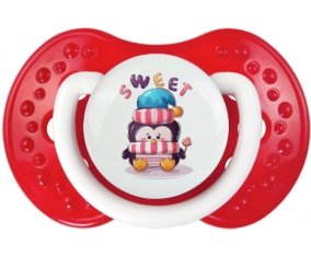 Animaux rigolos Sweet : Blanc-rouge classique Tétine embout Lovi Dynamic