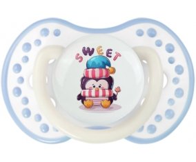 Animaux rigolos Sweet : Blanc-cyan classique Tétine embout Lovi Dynamic