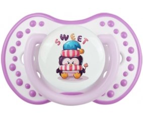 Animaux rigolos Sweet : Blanc-mauve classique Tétine embout Lovi Dynamic