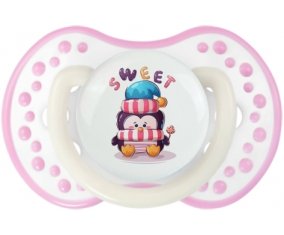 Animaux rigolos Sweet : Blanc-rose phosphorescente Tétine embout Lovi Dynamic