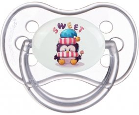 Animaux rigolos Sweet : Transparente classique Tétine embout anatomique