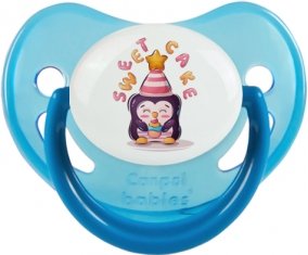 Animaux rigolos Sweet cake : Bleue phosphorescente Tétine embout physiologique