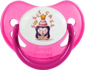 Animaux rigolos Sweet cake : Rose phosphorescente Tétine embout physiologique