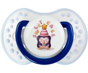 Animaux rigolos Sweet cake : Marine-blanc-bleu classique Tétine embout Lovi Dynamic