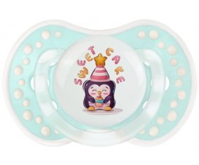 Animaux rigolos Sweet cake : Retro-turquoise-lagon classique Tétine embout Lovi Dynamic