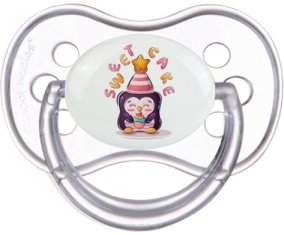 Animaux rigolos Sweet cake : Transparente classique Tétine embout anatomique
