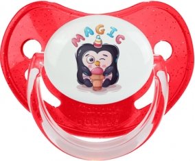 Animaux rigolos Magic : Rouge à paillette Tétine embout physiologique