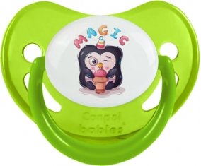 Animaux rigolos Magic : Vert phosphorescente Tétine embout physiologique