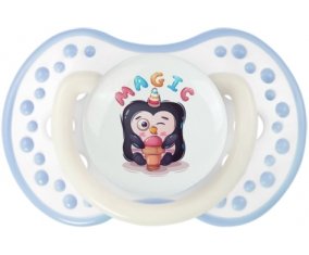 Animaux rigolos Magic : Blanc-cyan classique Tétine embout Lovi Dynamic