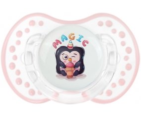Animaux rigolos Magic : Retro-blanc-rose-tendre classique Tétine embout Lovi Dynamic
