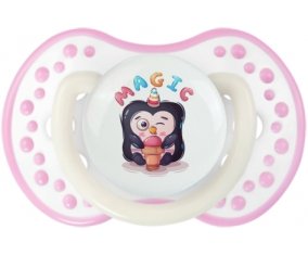 Animaux rigolos Magic : Blanc-rose phosphorescente Tétine embout Lovi Dynamic
