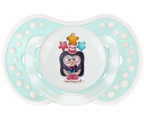 Animaux rigolos Pinguin appareil photo : Retro-turquoise-lagon classique Tétine embout Lovi Dynamic
