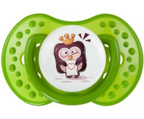 Animaux rigolos Pinguin lettre cœur : Sucette LOVI Dynamic personnalisée