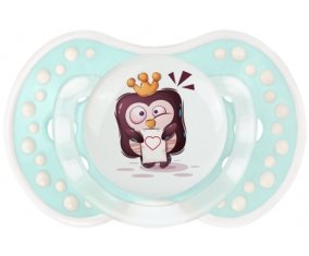 Animaux rigolos Pinguin lettre cœur : Retro-turquoise-lagon classique Tétine embout Lovi Dynamic