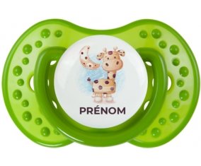 Animaux rigolos Girafe : Sucette LOVI Dynamic personnalisée