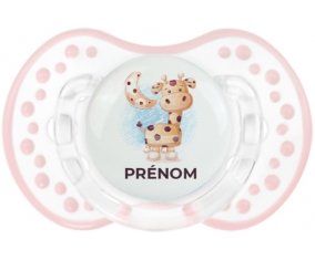 Animaux rigolos Girafe : Retro-blanc-rose-tendre classique Tétine embout Lovi Dynamic