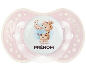 Animaux rigolos Girafe : Retro-rose-tendre classique Tétine embout Lovi Dynamic