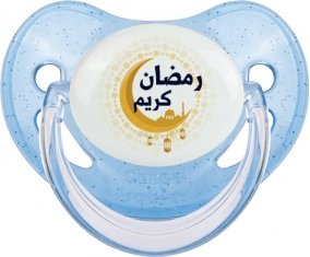 Islam ramadhan kareem design-1 : Bleue à paillette Tétine embout physiologique